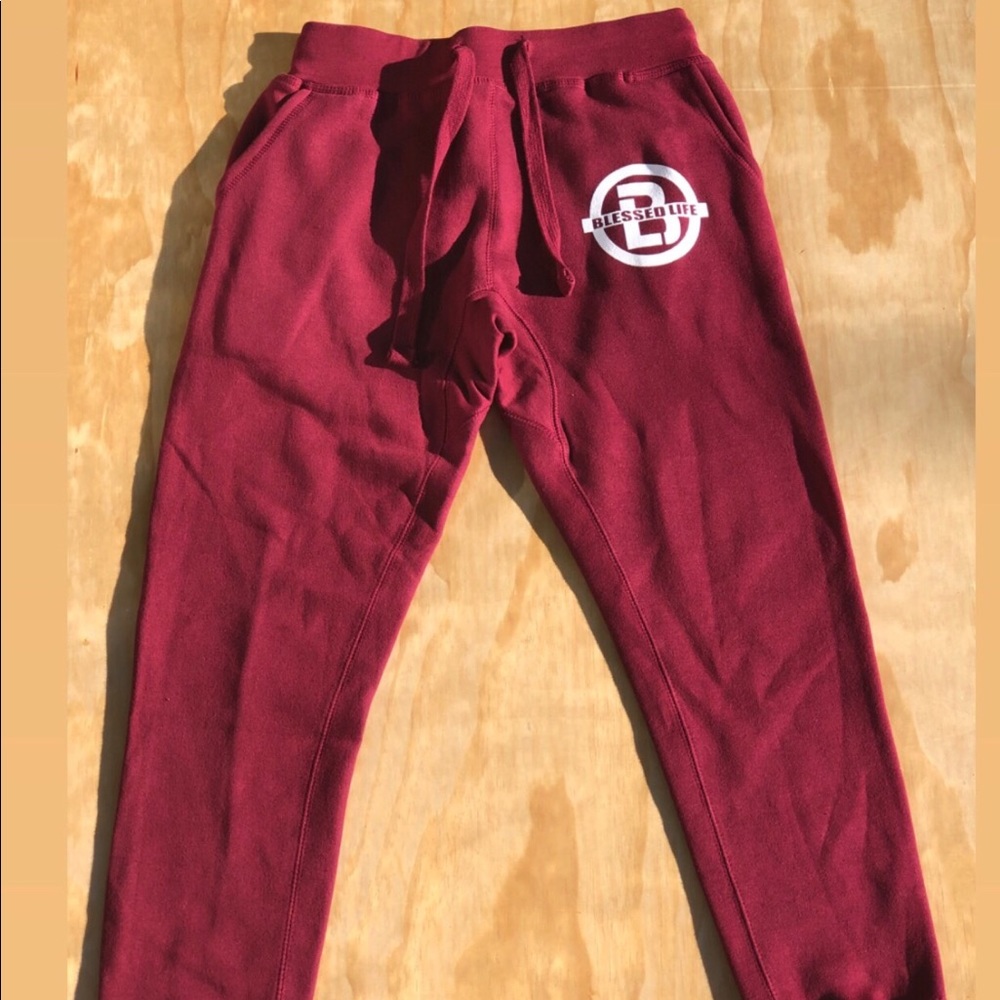 Blessed Life Apparel Unisex Joggers in Burgundy